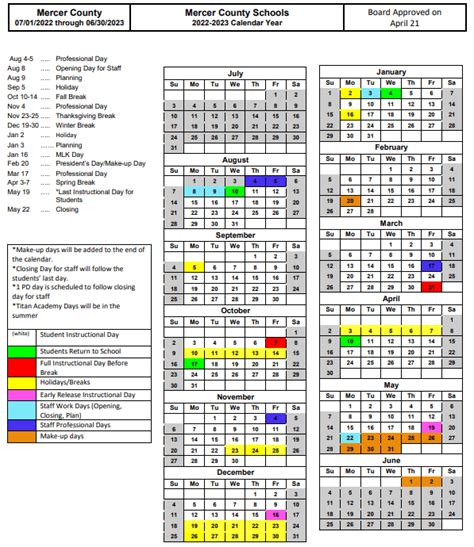 Mercer University Academic Calendar